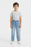 Boys' Light Blue Cargo Denim Jeans – 25 Inch
