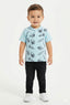 Kids printed t shirt and pants set