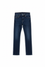 Girls Dark Navy Slim Straight Jeans – 32" Length / 24" Waist