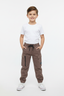 Boys' Brown Cargo Jogger Pants – 24" Length