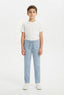 Boys' Light Blue Drawstring Jogger Pants – 32" Length