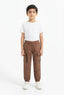 Boys' Brown Cargo Jogger Pants