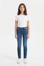 Girls' Blue Skinny Fit Denim Jeans