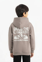 Boys Mocha "Enjoy The Outdoors" Graphic Hoodie
