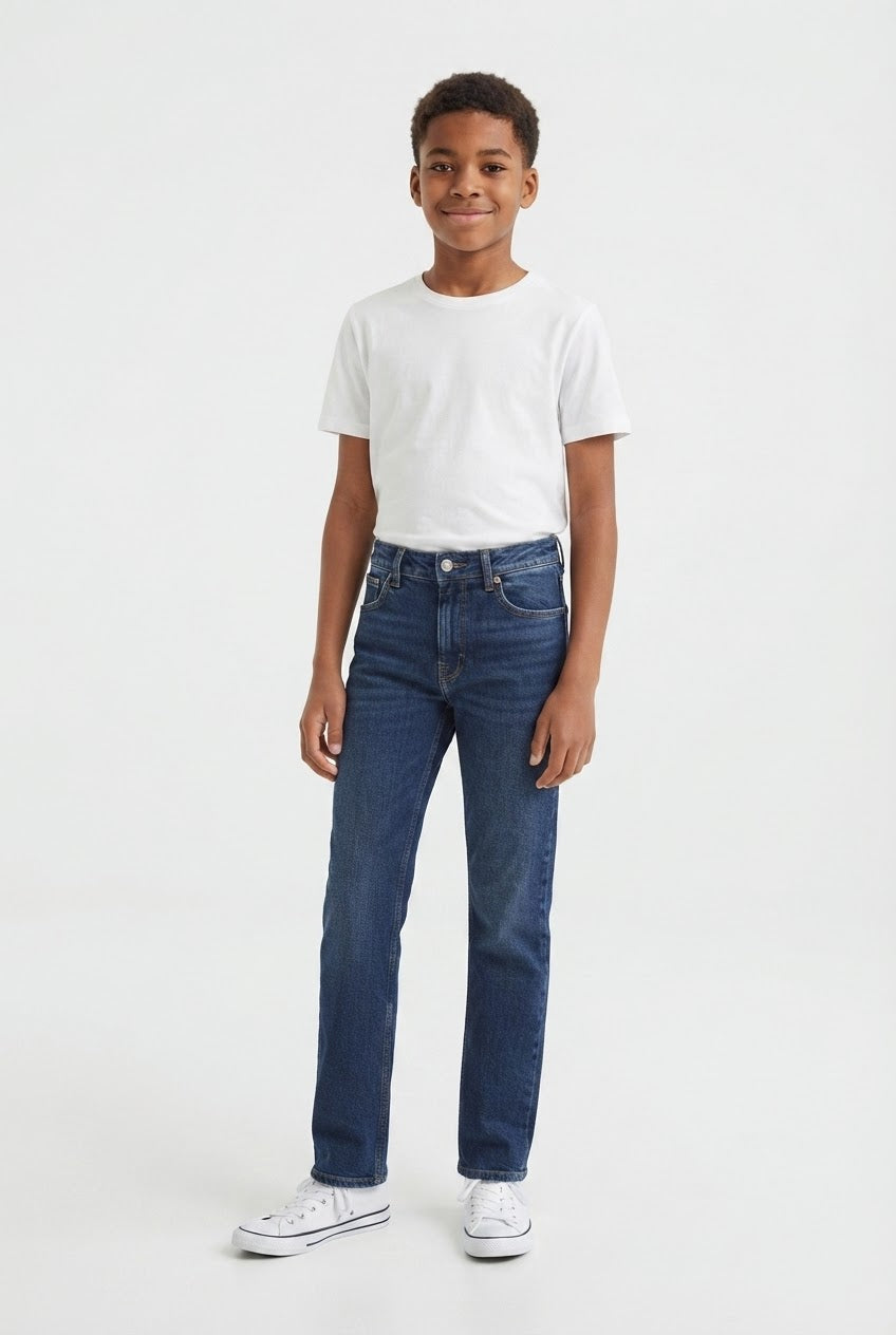 Boys Slim Straight Denim Jeans – | 31" Length / 20" Waist