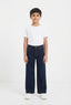 Boys' Navy Wide-Leg Jeans – 32" Length / 24" Waist