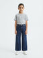 Girl's Wide-Leg Dark Navy Jeans – 30" Length