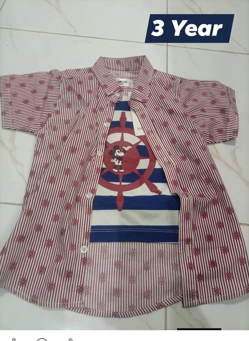 Boys Nautical Co-ord Set - 3 Year