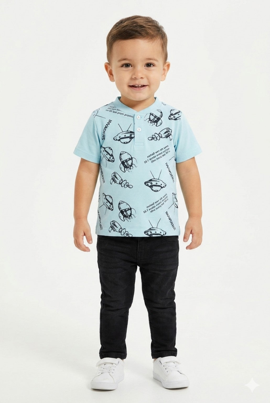 Kids printed t shirt and pants set