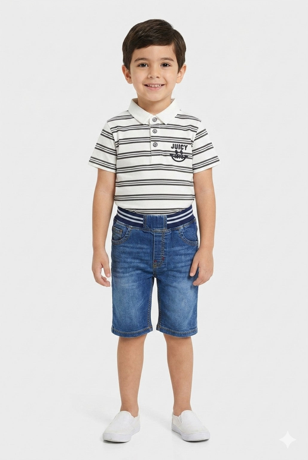 Boys striped polo shirt product image Main image