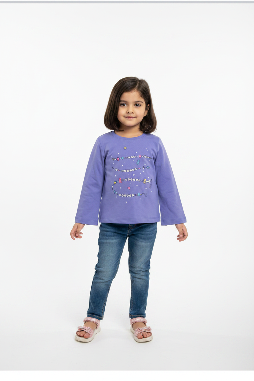 Girls Bestie Energy Long Sleeve Sweatshirt