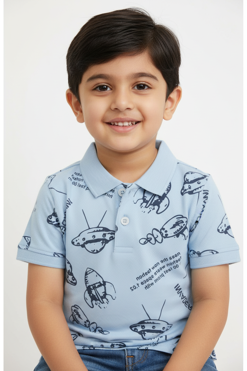 Space Invaders Polo T-Shirt – Kids Main image